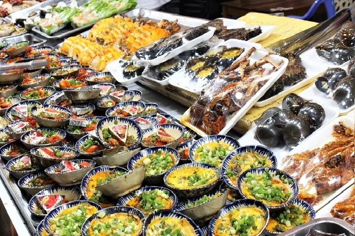 ẩm thực hải sản tại chợ đêm Phú Quốc